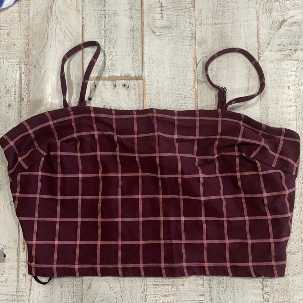 A brown and tan tank top